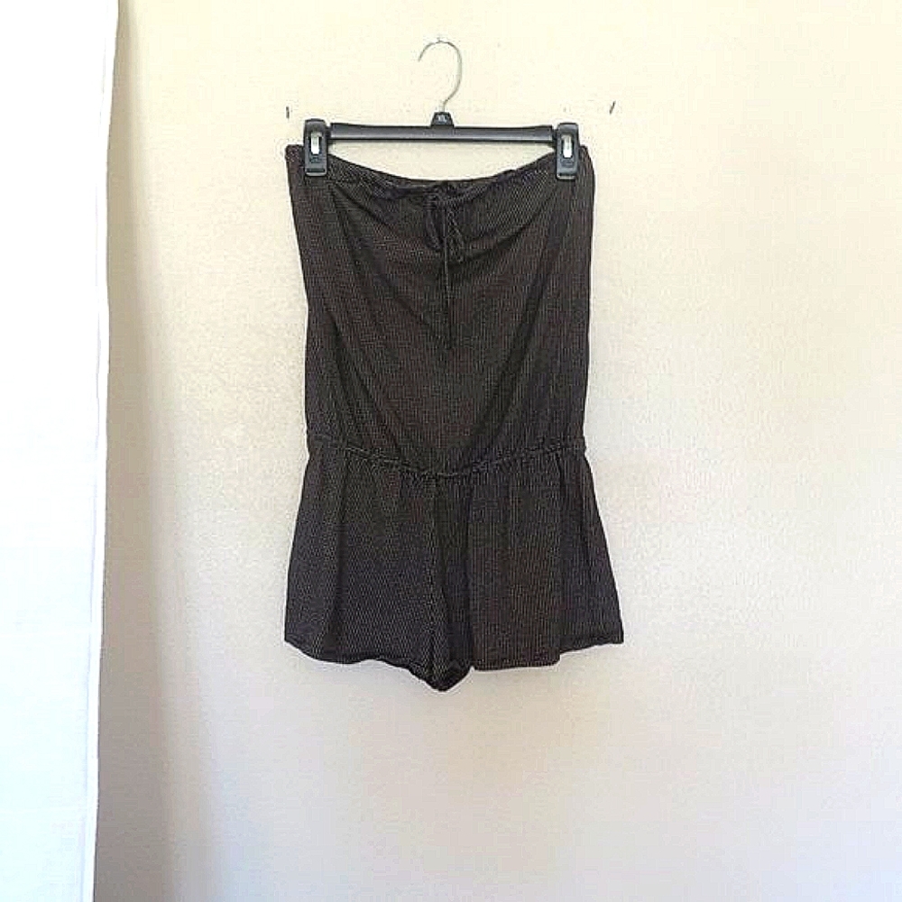 Women's Arizona Jean Co Black White Romper Size Medium